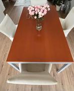 Eettafel met 4 stoelen, Huis en Inrichting, Tafels | Eettafels, Ophalen, Strak, Gebruikt, Overige materialen