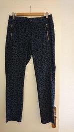 Gerry Weber broek travelstof jeans blauw met pantervlek 38, Maat 38/40 (M), Blauw, Ophalen of Verzenden, Zo goed als nieuw