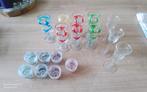 Mooie stelletjes  borrel/likeur glaasjes, Verzamelen, Glas en Borrelglaasjes, Ophalen of Verzenden, Gebruikt, Borrel- of Shotglas