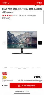 2x Peaq 100 Hertz Monitor, Computers en Software, Ophalen of Verzenden, Zo goed als nieuw, IPS