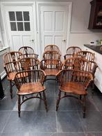Set van 8 Engelse Windsor Armstoelen ca 1800, Antiek en Kunst, Antiek | Meubels | Stoelen en Banken, Ophalen