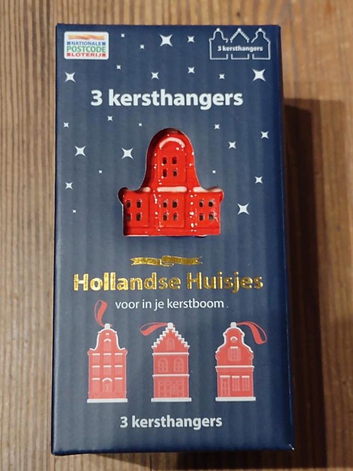 Nieuwe postcodeloterij kersthangers Hollandse huisjes *, Diversen, Kerst, Nieuw, Ophalen