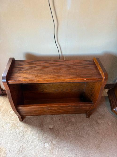 Vintage Houten Krantenbak/Lectuurbak, Huis en Inrichting, Woonaccessoires | Krantenbakken en Lectuurbakken, Gebruikt, Ophalen of Verzenden