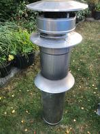 Rookkanaal, afvoerbuis, Houtkachel RvS dubbelwandig, Doe-het-zelf en Verbouw, Buizen en Afvoer, Ophalen, Afvoer, 20 tot 40 mm