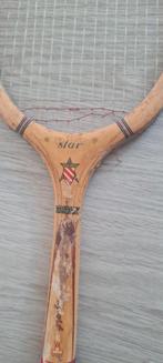 Vintage tennisracket met spanner, Sport en Fitness, Tennis, Ophalen of Verzenden, Gebruikt, Racket, Overige merken