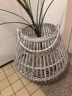 Groot wit/grijze windlicht, Ophalen, 50 tot 75 cm, Zo goed als nieuw, Grijs