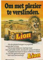 Retro reclame 1982 Lion chocolade om te verslinden, Verzenden, Overige typen
