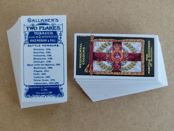Regimental Colours & Standards set 50 cigarette cards REPRO beschikbaar voor biedingen