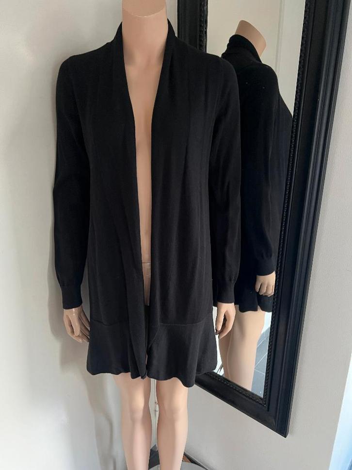 REPEAT  mooi vest   MAAT S  ALS NIEUW, Kleding | Dames, Truien en Vesten, Zo goed als nieuw, Maat 36 (S), Zwart, Ophalen of Verzenden