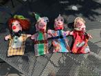 Nostalgische poppenkastpoppen 4 stuks handgemaakt, Kinderen en Baby's, Speelgoed | Poppen, Ophalen of Verzenden, Gebruikt, Overige typen