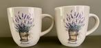 Jet ter Steege Lavendel mok 2 x, Ophalen of Verzenden, Zo goed als nieuw, Overige stijlen, Kop(pen) en/of Schotel(s)