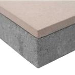 Keramische Tuintegels 60x60x4cm Beige Keramiek op Beton | A-, Keramiek, Nieuw, Ophalen of Verzenden, 10 m² of meer