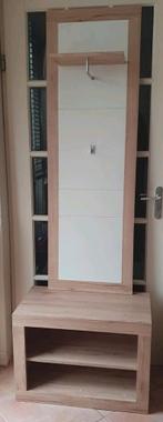 Kapstok wandpaneel met bijpassend kastje, Huis en Inrichting, Overige materialen, Zo goed als nieuw, Minder dan 100 cm, Ophalen