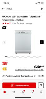 OK. Vaatwasser, Witgoed en Apparatuur, Vaatwasmachines, Ophalen, Gebruikt, 60 cm of meer, Eco programma