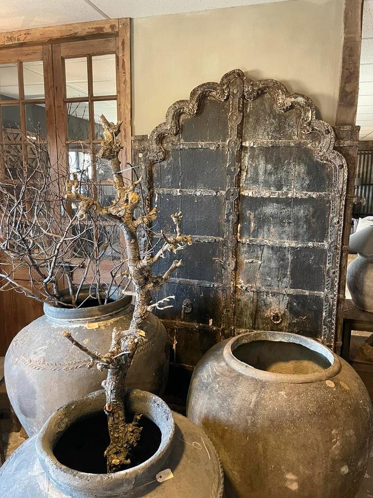 Landelijk stoer decoratie meubels tafel stoelen spiegel lamp, Huis en Inrichting, Overige Huis en Inrichting, Zo goed als nieuw