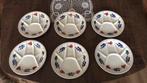 6 Boerenbont fondueborden, Antiek en Kunst, Antiek | Servies compleet, Ophalen of Verzenden