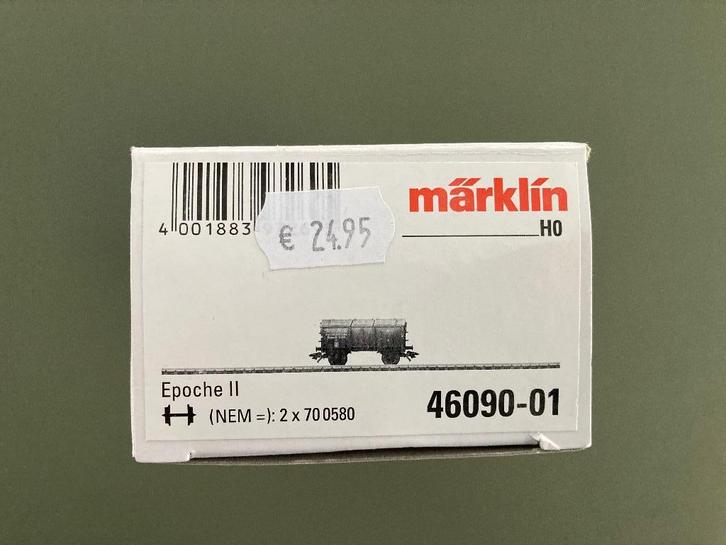 Märklin H0 / 46090-01 Klapdekselwagen (DRG), Hobby en Vrije tijd, Modeltreinen | H0, Zo goed als nieuw, Wagon, Wisselstroom, Märklin