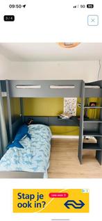 Hoogslaper antraciet, Ophalen, Eenpersoons, Zo goed als nieuw, 90 cm