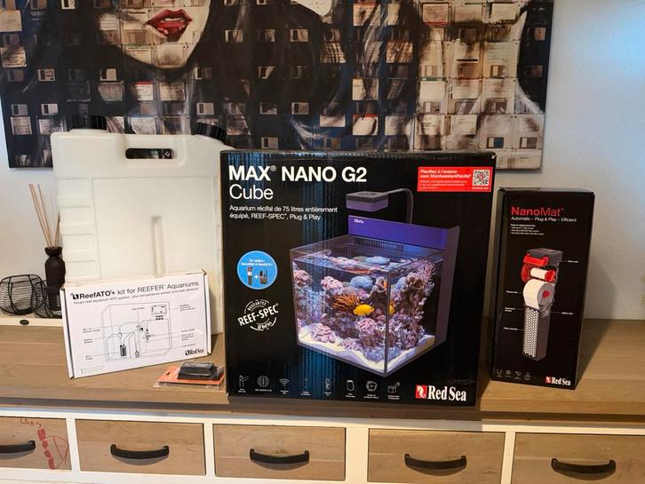 Nieuw: RED SEA Max NANO G2 incl. NanoMat + ReefATO + extra’s, Dieren en Toebehoren, Vissen | Aquaria en Toebehoren, Nieuw, Leeg aquarium