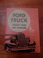 Ford truck; wenken voor den eigenaar (handleiding uit 1937), Ophalen of Verzenden, Ford
