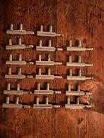 Scharnieren opdekdeuren, Doe-het-zelf en Verbouw, Hang- en Sluitwerk, Ophalen of Verzenden, Gebruikt, Chroom, Scharnier