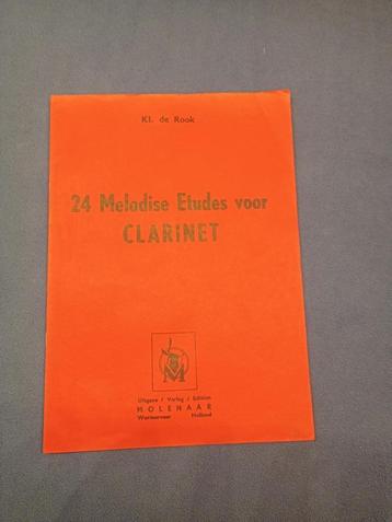 Klarinet : 24 Melodise Etudes voor Clarinet beschikbaar voor biedingen
