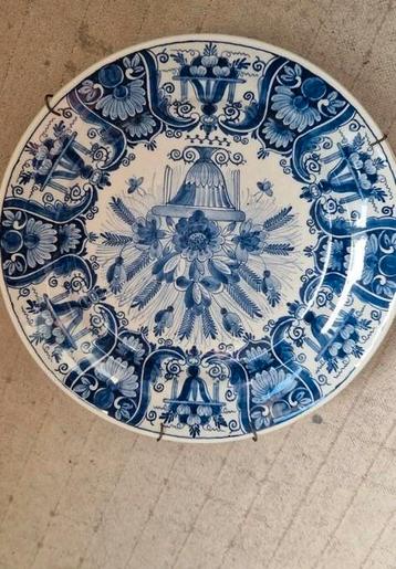 Delfts Blauw Decoratieve Bord beschikbaar voor biedingen