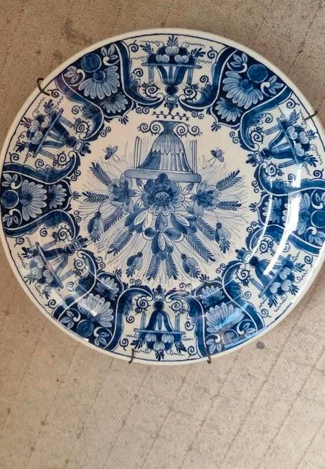 Delfts Blauw Decoratieve Bord, Antiek en Kunst, Antiek | Wandborden en Tegels, Ophalen of Verzenden