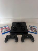 PlayStation 4 + 2 Controllers + FIFA 21 & F1 2020 Games, Ophalen of Verzenden, Zo goed als nieuw, Met 2 controllers, Slim
