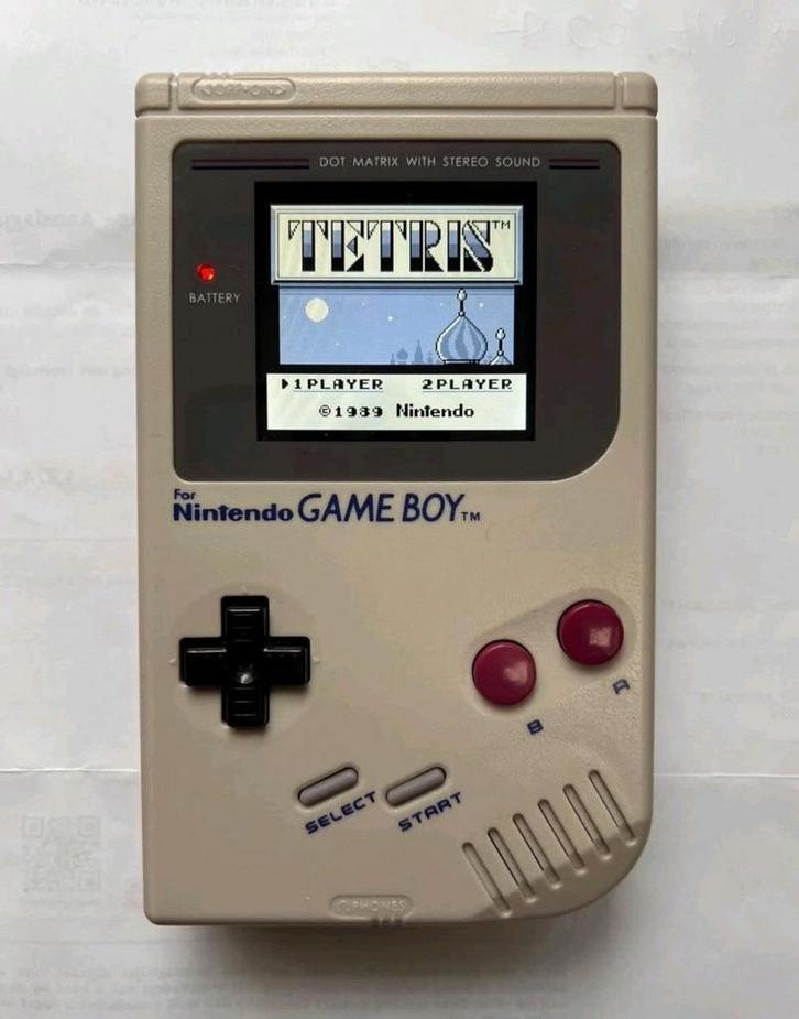 Gameboy in topstaat mét IPS paneel - UNIEK, Spelcomputers en Games, Games | Nintendo Game Boy, Nieuw, Avontuur en Actie, 1 speler