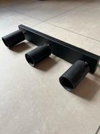 Zwarte Metalen Plafondspots TICA, Metaal of Aluminium, Ophalen of Verzenden, Zo goed als nieuw, Led
