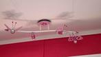 Plafondlamp kinderkamer - roze vlinders, Ophalen of Verzenden, Zo goed als nieuw, Metaal, Kindvriendelijk