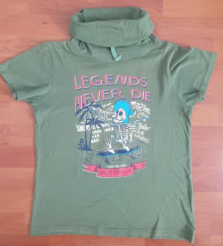 Jongens t-shirt. Maat 158-164. Soho. Groen., Kinderen en Baby's, Kinderkleding | Maat 158, Zo goed als nieuw, Jongen, Shirt of Longsleeve