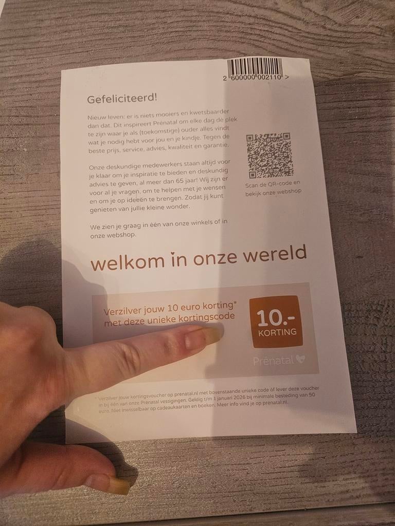 Gratis codes voor baby spullen en curssus, Ophalen of Verzenden, Nieuw, Overige typen