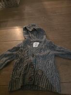 Grijze gebreide vest met capuchon - H&M, Kinderen en Baby's, Babykleding | Overige, Ophalen of Verzenden, Zo goed als nieuw, H&M