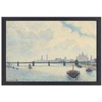 Charing Cross Bridge, Londen - Claude Monet canvas + baklijs, Huis en Inrichting, Woonaccessoires | Schilderijen, Tekeningen en Foto's