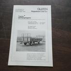 Gijzen Wagenbouw Leur b.v. Folder, Ophalen of Verzenden, Zo goed als nieuw, Gijzen Wagenbouw, Folder
