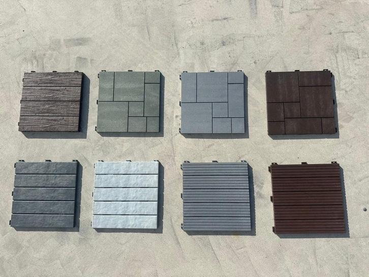 Diverse terrastegels Composiet - Vlondertegels Balkontegels, Tuin en Terras, Tegels en Klinkers, Nieuw, Terrastegels, Composiet