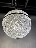 Vintage 70's kristallen bollamp, Huis en Inrichting, Gebruikt, 50 tot 75 cm, Ophalen of Verzenden, Glas