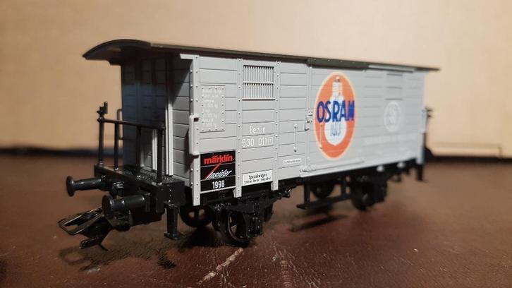 Märklin 48853 Gesloten goederenwagen 'Osram', Hobby en Vrije tijd, Modeltreinen | H0, Nieuw, Wagon, Wisselstroom, Märklin, Ophalen of Verzenden