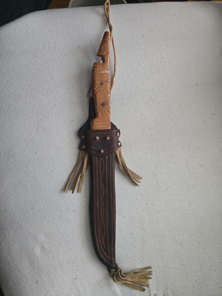 Dominicaanse Machete met Schede, Antiek en Kunst, Kunst | Niet-Westerse kunst, Ophalen of Verzenden