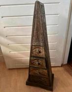 Houten piramide kast met vier lades - klein formaat, Huis en Inrichting, Ophalen of Verzenden