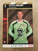 Feyenoord spelerskaart Mulder met handtekening, Ophalen of Verzenden, Zo goed als nieuw, Feyenoord, Spelerskaart