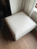 Witte opbergpoef / voetenbank, Ophalen, Kunststof, Vierkant, 75 tot 100 cm