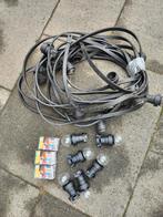 15 Meter Prikkabel, Tuin en Terras, Buitenverlichting, Kunststof, Gebruikt, Minder dan 50 watt, Overige typen