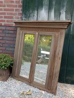 Mooie brocante antieke spiegel, Ophalen, Rechthoekig