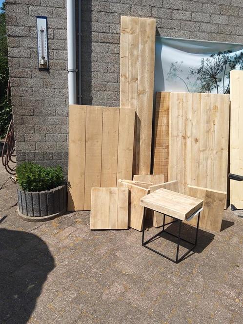 Restant houten tafelbladen en planken, Doe-het-zelf en Verbouw, Hout en Planken, Zo goed als nieuw, Plank, Overige houtsoorten
