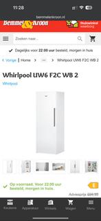 whirlpool uw6f2cwb2 vriezer, Witgoed en Apparatuur, Vriezers en Diepvrieskisten, Ophalen of Verzenden