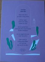 gedicht op kaart - van hier naar hier - Eric van Os - nieuw, Verzenden, 1980 tot heden, Ongelopen, Overige thema's