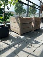 Hardhouten plantenbakken 2 stuks € 140,00, Tuin en Terras, Ophalen, Minder dan 60 cm, Vierkant, Tuin